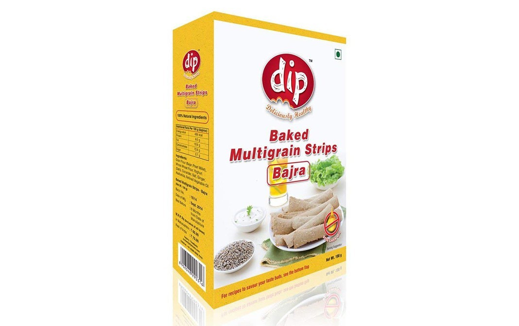Dip Baked Multigrain Strips (Bajra)   Box  100 grams